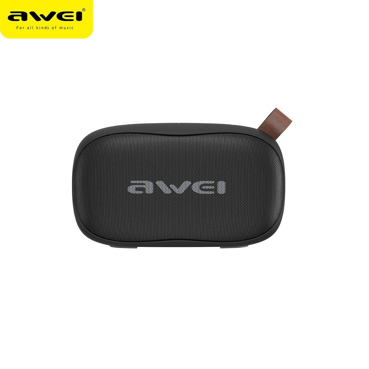AWEI Y900 Беспроводная мини Bluetooth колонка с басом, портативная для спорта, с слотом TF карты - Черная