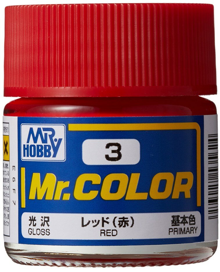 C 3 краска художественная т. м. MR.HOBBY 10мл RED