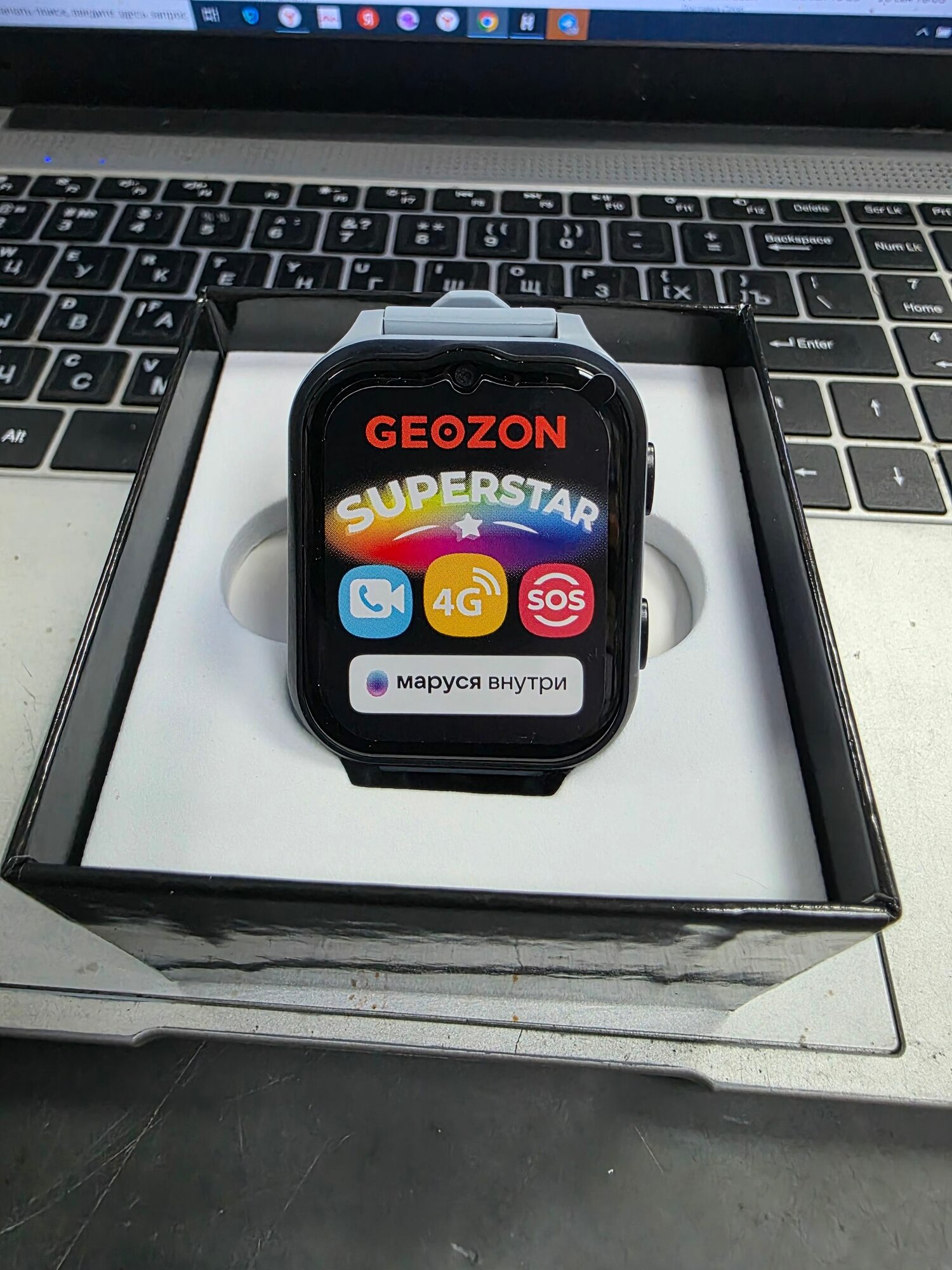 Часы с GPS трекером Geozon SuperStar Blue Gray (G-W24BLUG)