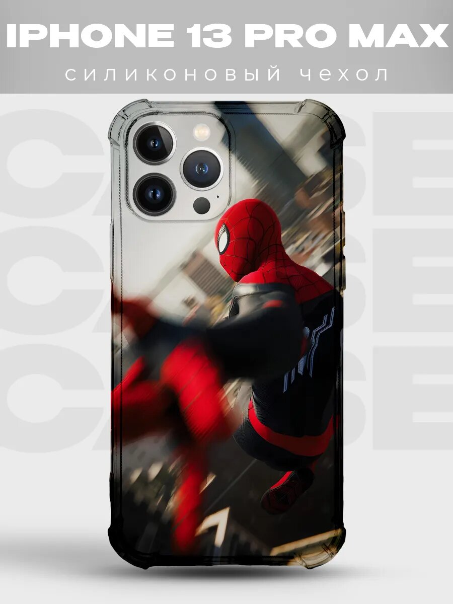 Чехол на iPhone 13 Pro Max Человек-паук spider man человек п