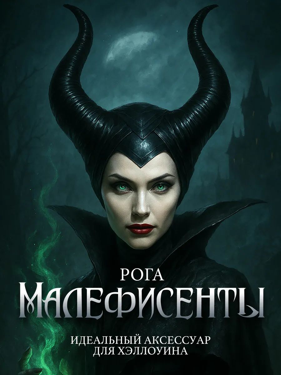 Рога волшебницы Малефисенты на Хэллоуин