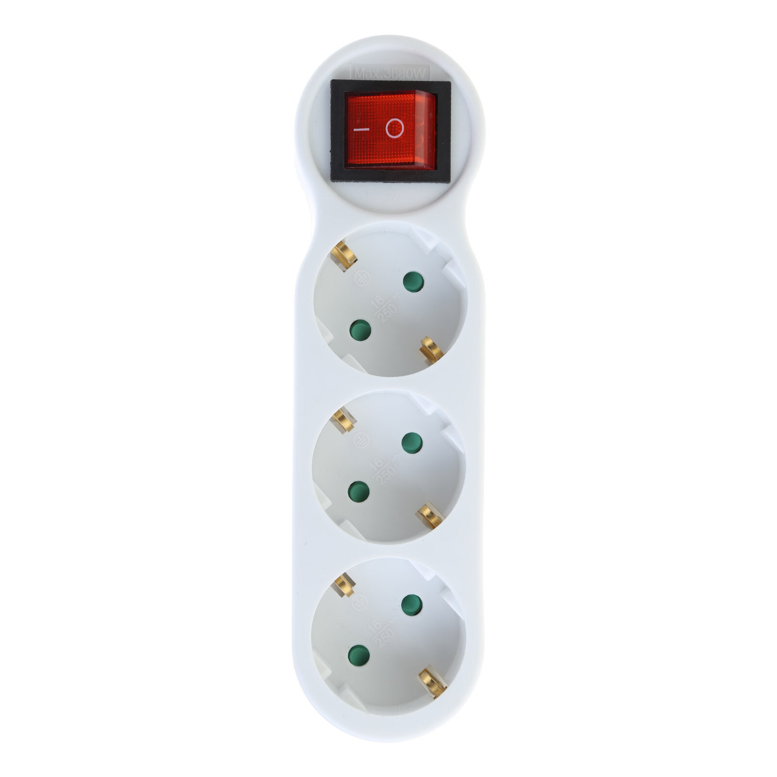 250V/16A Европейский стандарт 3-х контактный переходник с