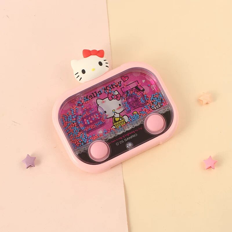 Sanrio Хелло Китти Квадрат Игровая Машина для Бросания Колец, Забавная Образовательная Игрушка