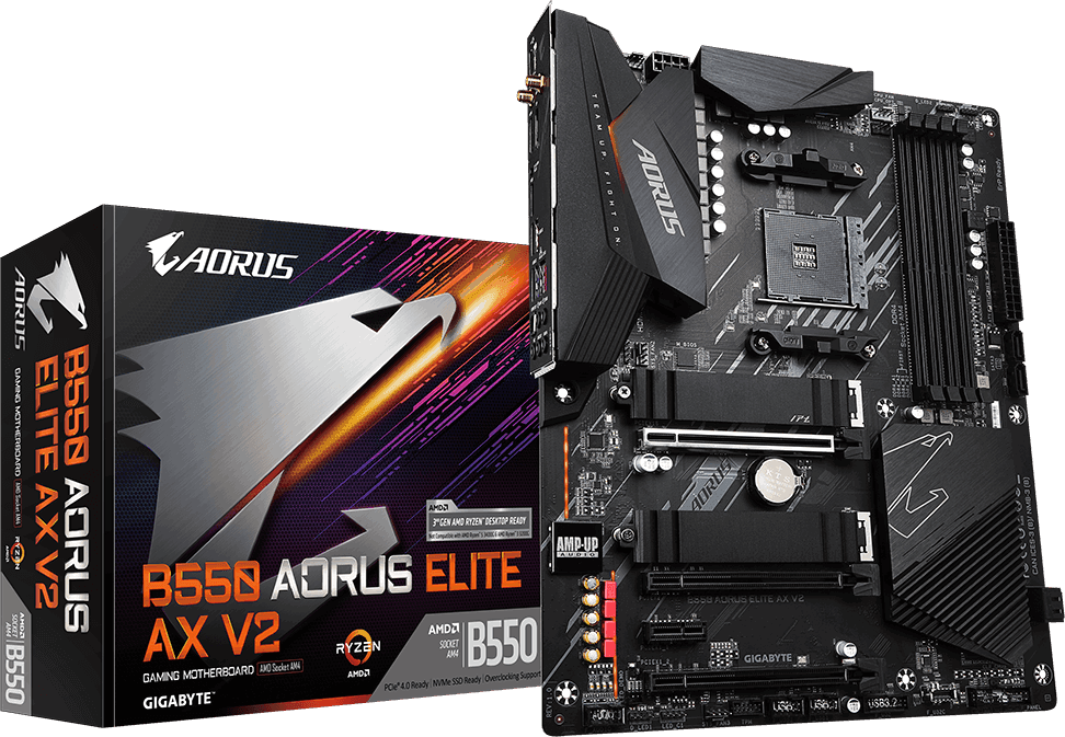 Материнская плата AM4 Gigabyte B550 Aorus Elite AX V2 (rev. 1.0)