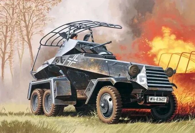 Бронеавтомобиль Sd. Kfz.232 6 Rad. 1/35 (Сборная модель)