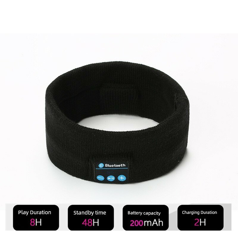 Велосипедная теплая трикотажная шапка модель Z3, черная, беспроводной Bluetooth для зимней защиты