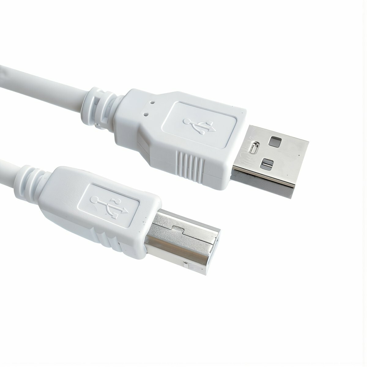 Кабель для принтера USB 2.0 длиной 1,5 метра белый из чистой меди порт B для принтера сканера передача данных