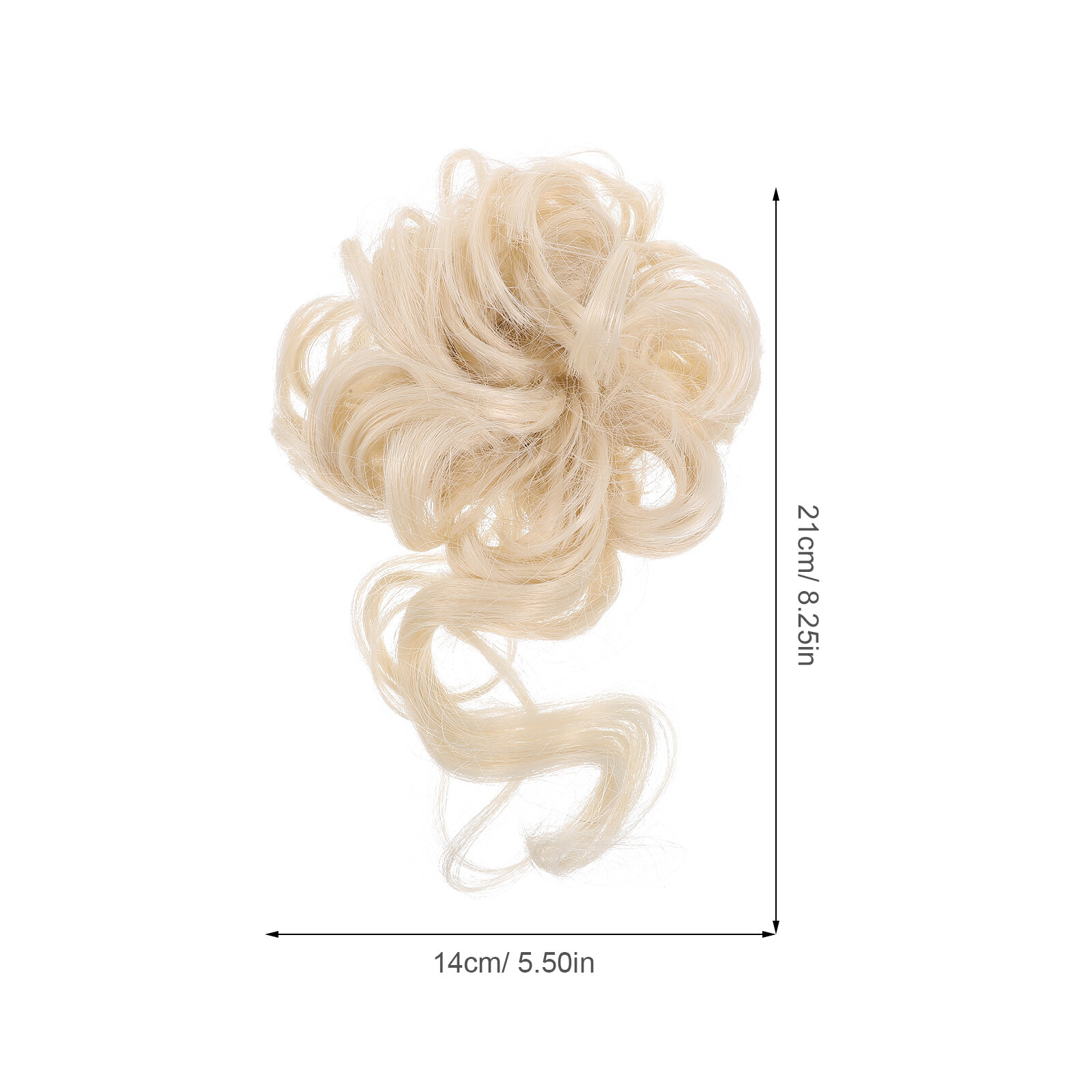 Волос Der Bun Wavy Messy Bun Для Девочек Размер 21.00X14.00X5.00Cm