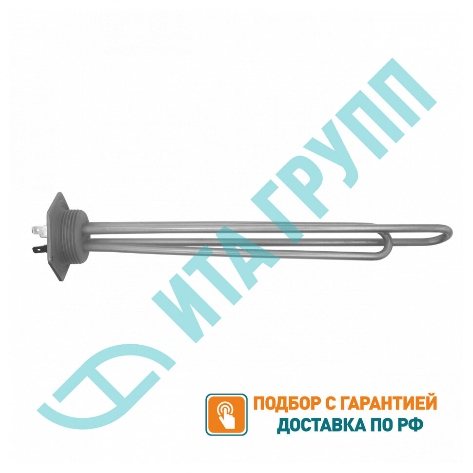 Набор 2 шт ТЭН для масляного радиатора (батареи) 2 кВт (800+1200), черн, D42, клеммы под разъем, G1 1/4", L325мм, 220V, KMР20М