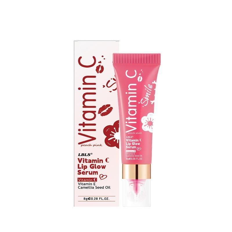 LBLS Блеск для губ Lip Glow Serum, с витамином С, персиково-розовый, 8 г