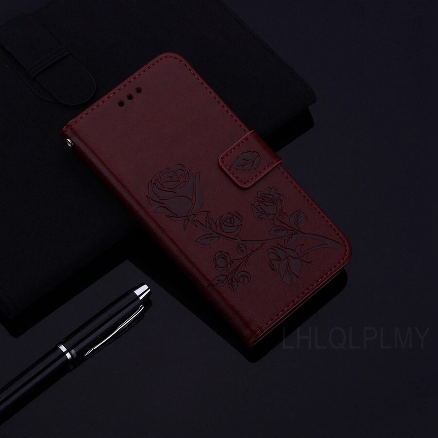 Кожаный чехол-флип с розовым узором для OnePlus 15 7 8 9 10 Pro 7T 8T 9R 9RT 10T 12R 15R Ace Nord CE 6 2 3 4 Lite 5G