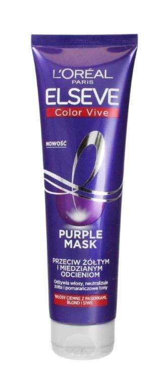 Маска для волос Elseve Color-Vive Purple, против желтых и медных оттенков, 150 мл