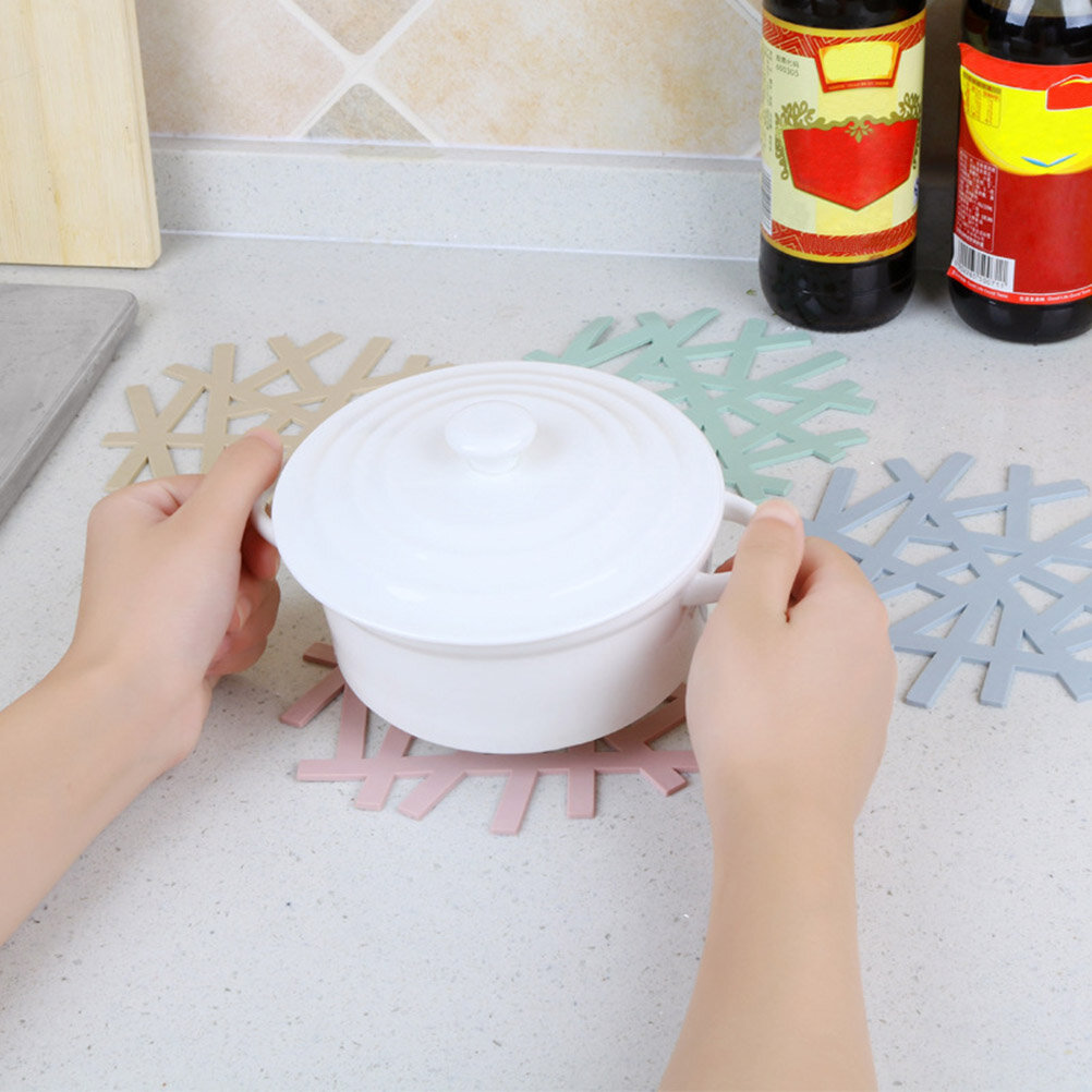Silicone Mats В Forme Гнезда Птицы 4 Шт Термостойкие Гибкие Противоскользящие Подставки Для Посуды Толстые И Прочные