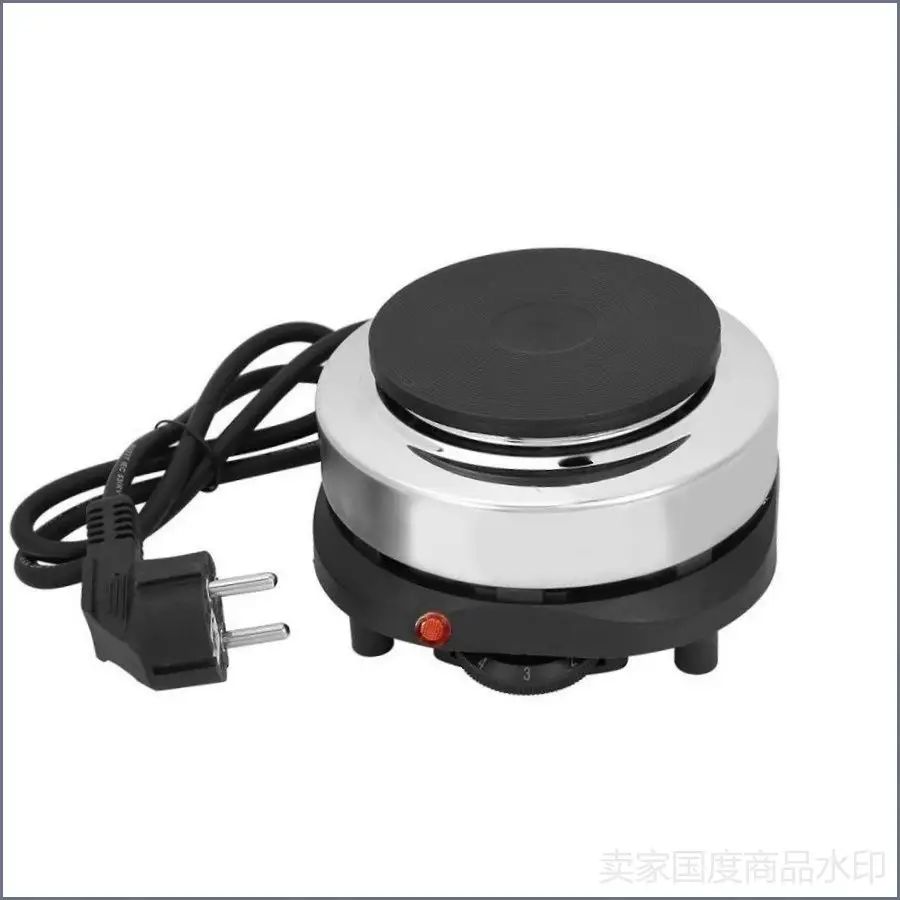 Электрическая настольная плита Электроплитка мини HOT PLATE 500W чугун, хром