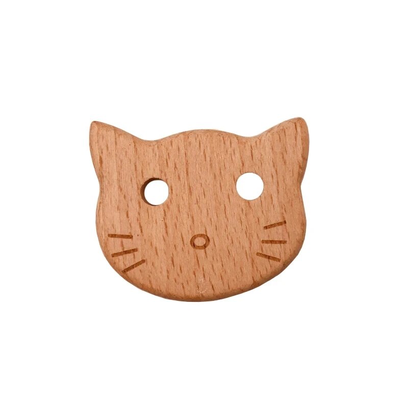ABCPICK Бусины из дерева медведь 20 шт Cat