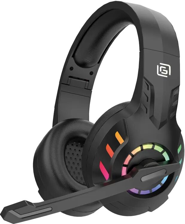Гарнитура игровая Oklick HS-L420G, для компьютера/мобильных устройств, накладные, Bluetooth/3,5 мм, черный