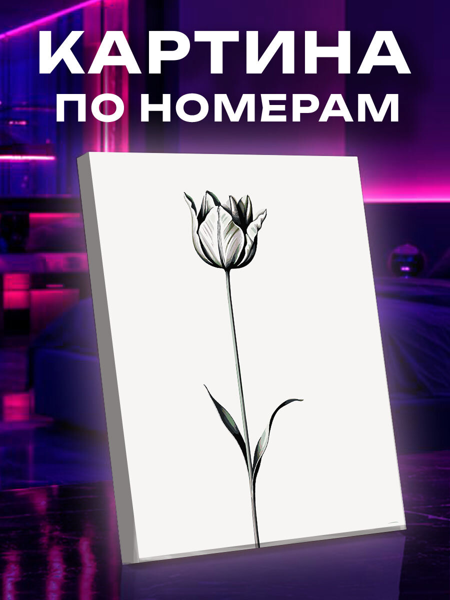 Картина по номерам Тюльпаны