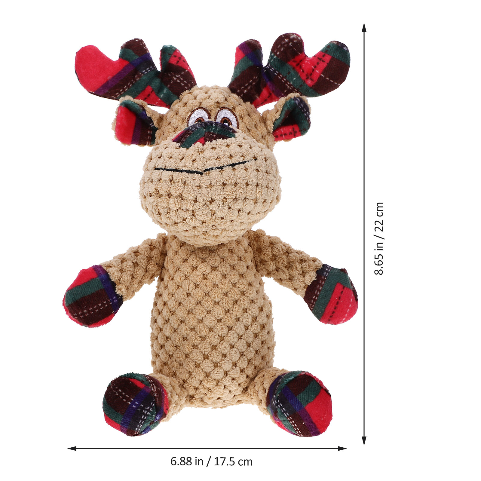 Игрушка Для Собак Из Плюша Рождественская Игрушка С Криком 22x17 5x10cm