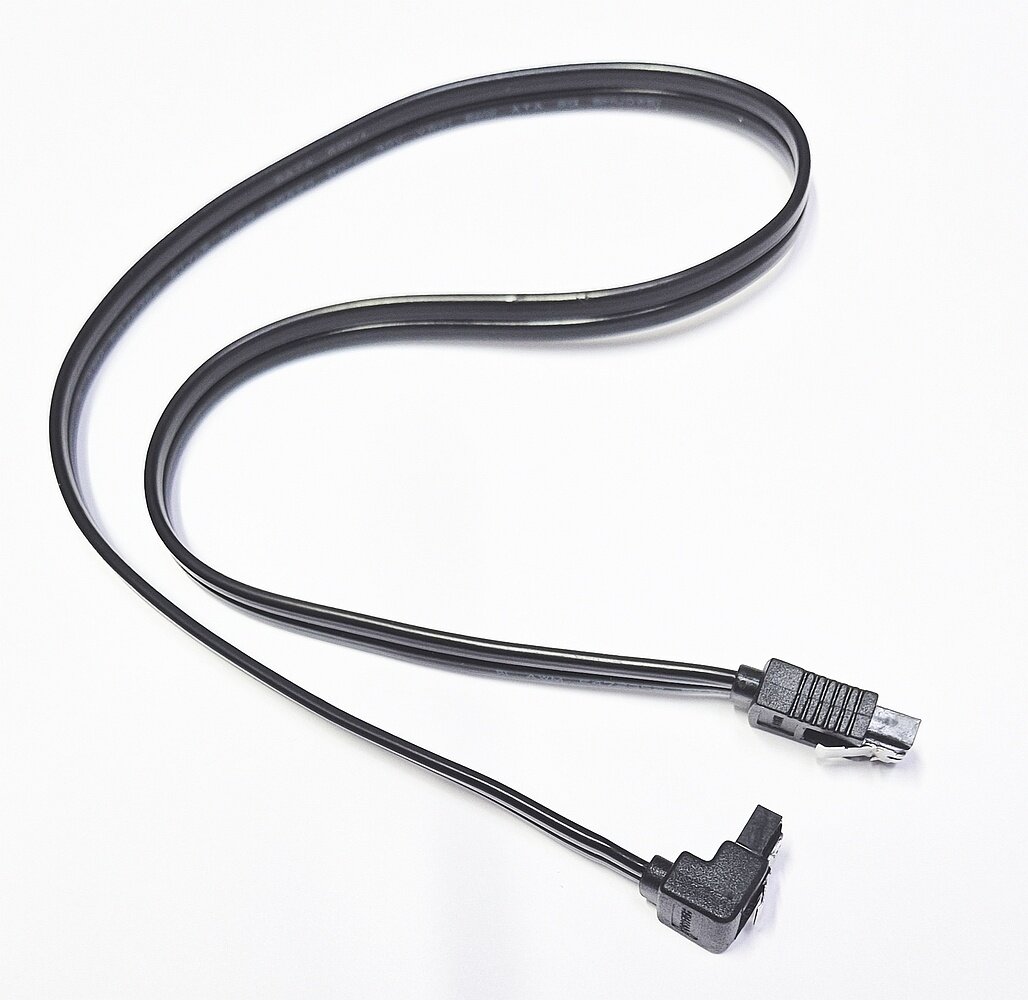 Кабель SATA MSI K1D-3008079-E06 6Gb для подключения HDD и SSD угловой с защёлками 45см