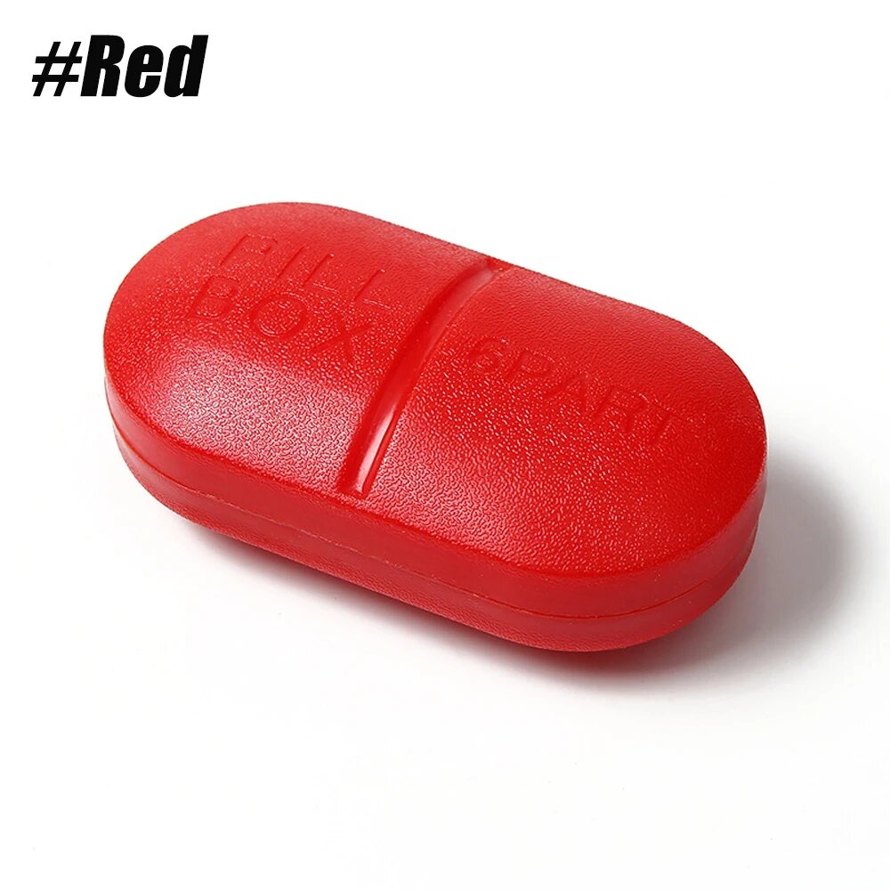 Портативный органайзер для таблеток на 6 отделений Красный, Red