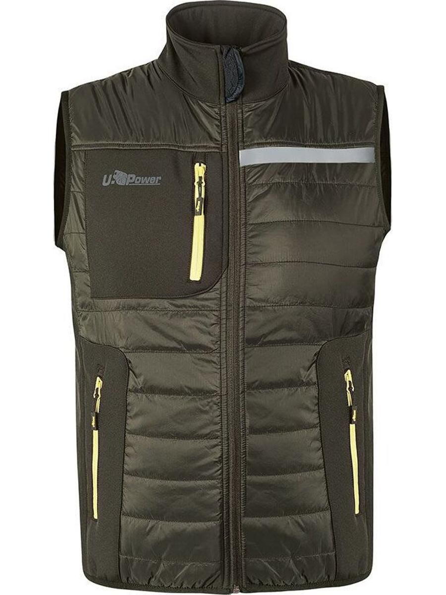 Жилет U-Power Wall Outdoorweste, зелёный, 5XL