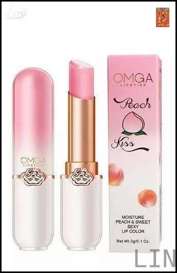 Увлажняющий персиковый бальзам для губ, 3 г. / OMGA Peach Kiss LIN