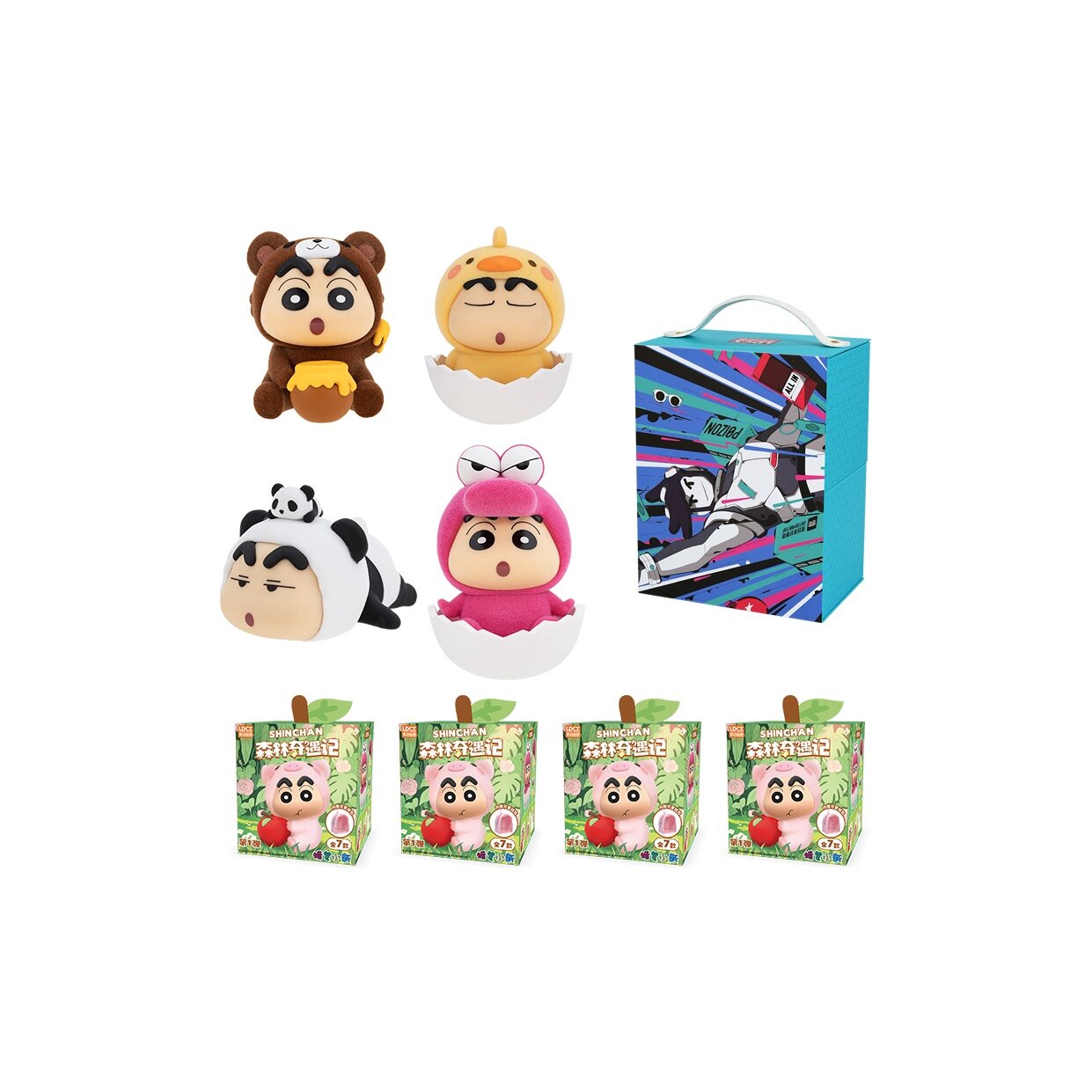 Spiritual Creations Карандаш SHIN Chan Forest Adventure Collection Плюшевая кукла Рюкзак с куклой Слепые коробки