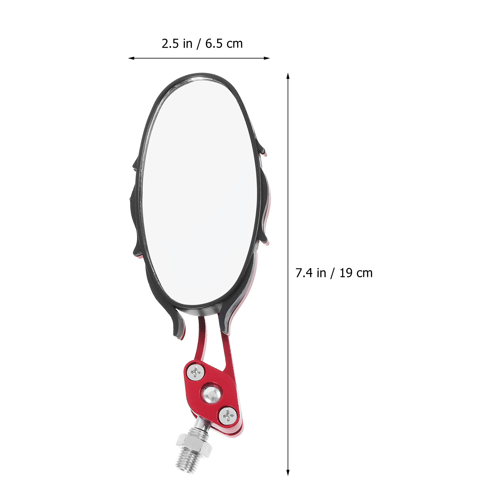 Зеркала Rear View Для Мотоцикла И Электроскутера 1 Pair Чёрного Цвета Размер 19.00X6.50X5.50Cm