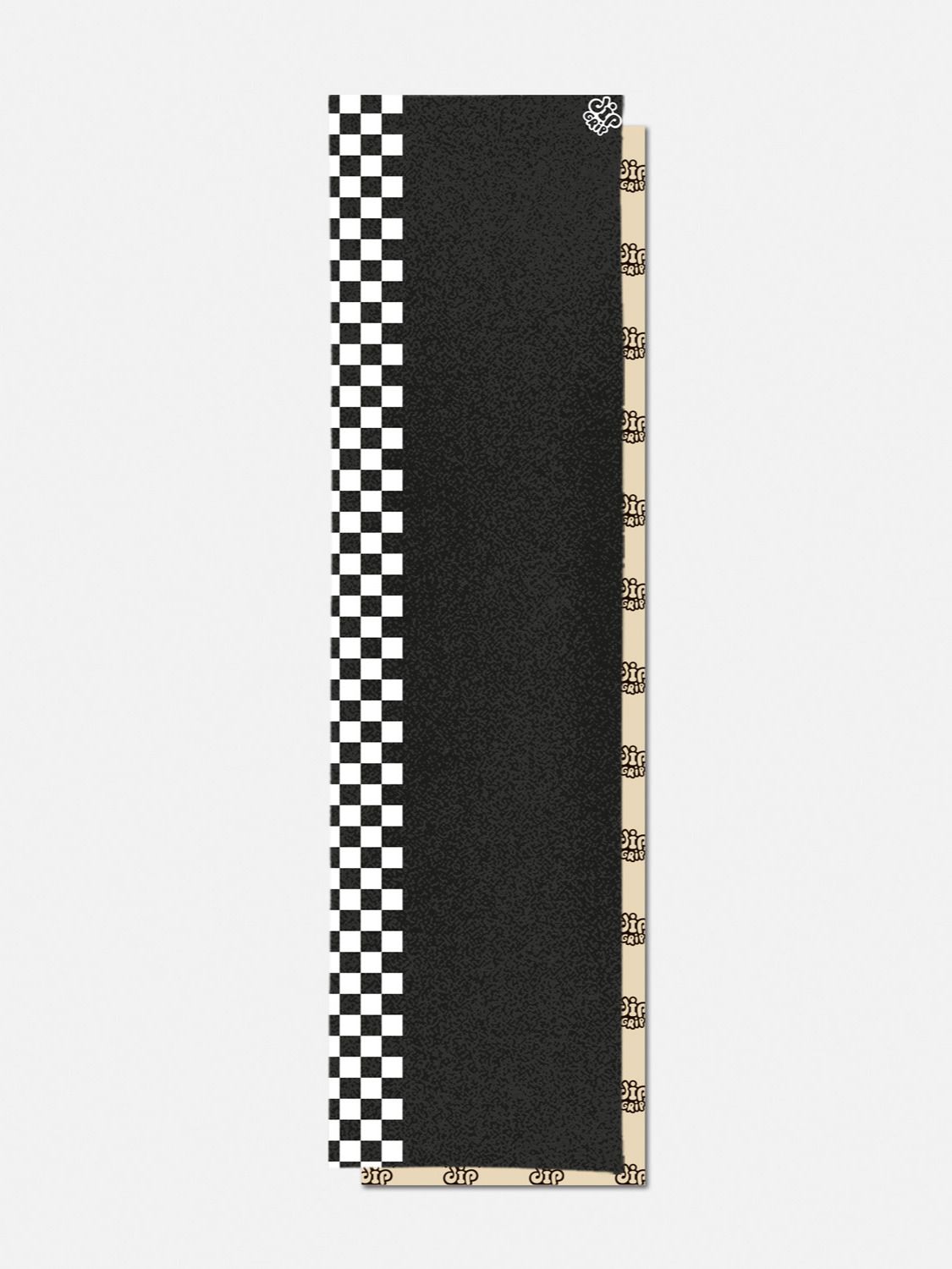 Шкурка для самоката/скейтборда Dip Grip SIDE CHECK BLACK, размер 83,5х22,5 см (9"*33")