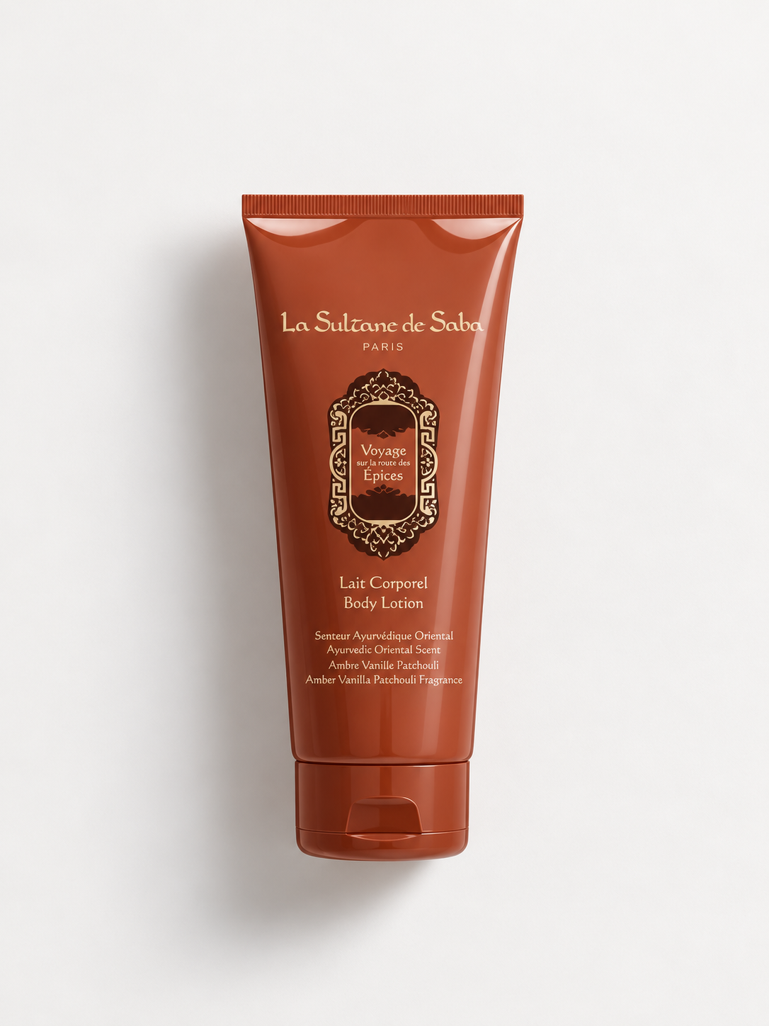 Лосьон для тела Аюрведа LA SULTANE DE SABA lait corporel ayurvedique- Амбра Ваниль Пачули, 200 мл.