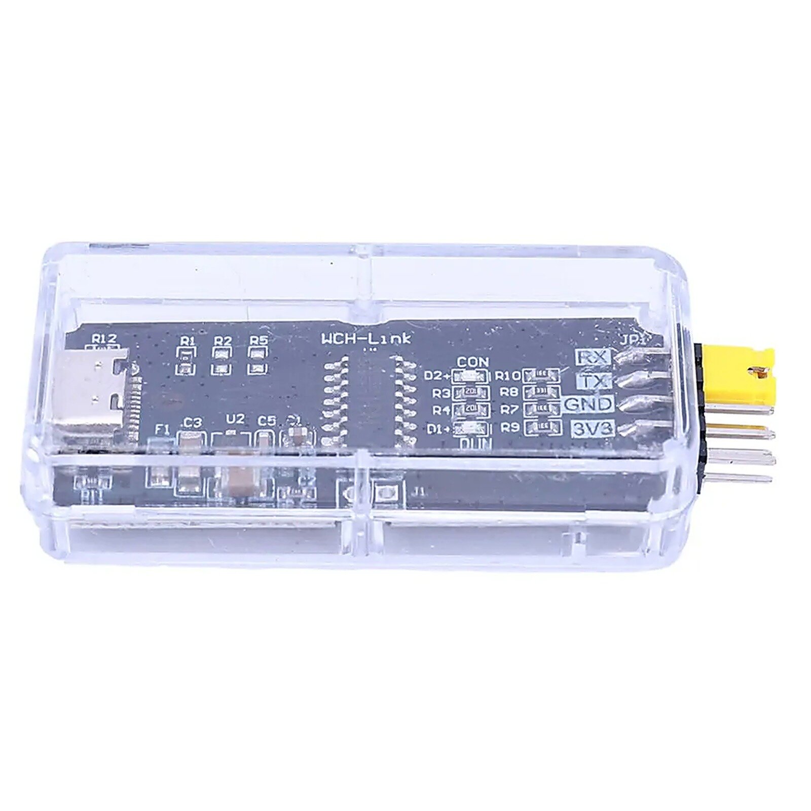 WCH-Link эмулятор CMSIS-DAP для RISC-V и ARM, USB Type-C, защитный корпус