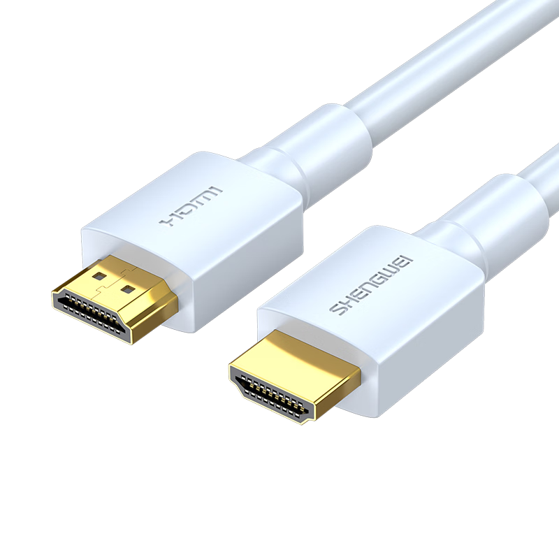 Shengwei HDMI 2.0 1,5 м кабель 4K Ultra HD для компьютера телевизора ноутбука проектора монитора белый Версия：1,5