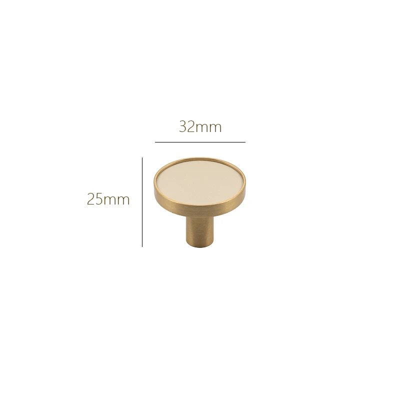 Ручки для шкафов TINYHOB, бежевые, 32x25 мм