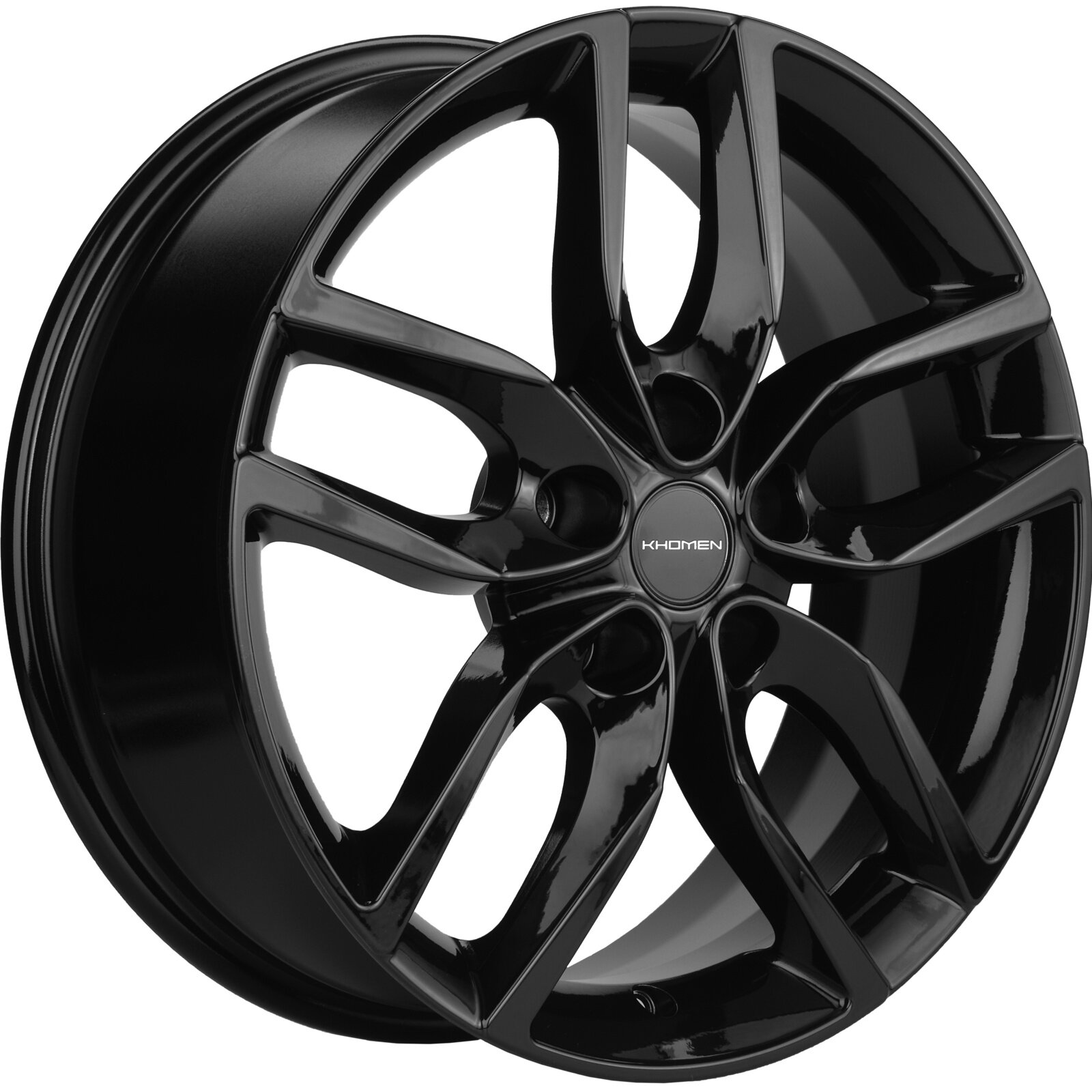 Литой колесный диск Khomen Wheels KHW1708 (Chery Tiggo 7pro) 6,5x17/5x108 ET33 D60,1 Black