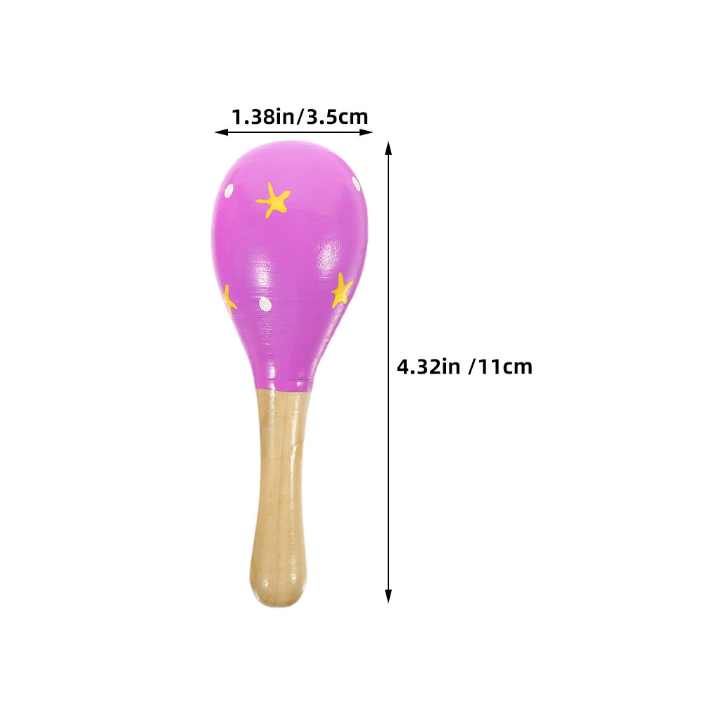 Детские Музыкальные Игрушки Маракасы Набор Из 2 Штук Размер 11.00X3.50X3.50Cm