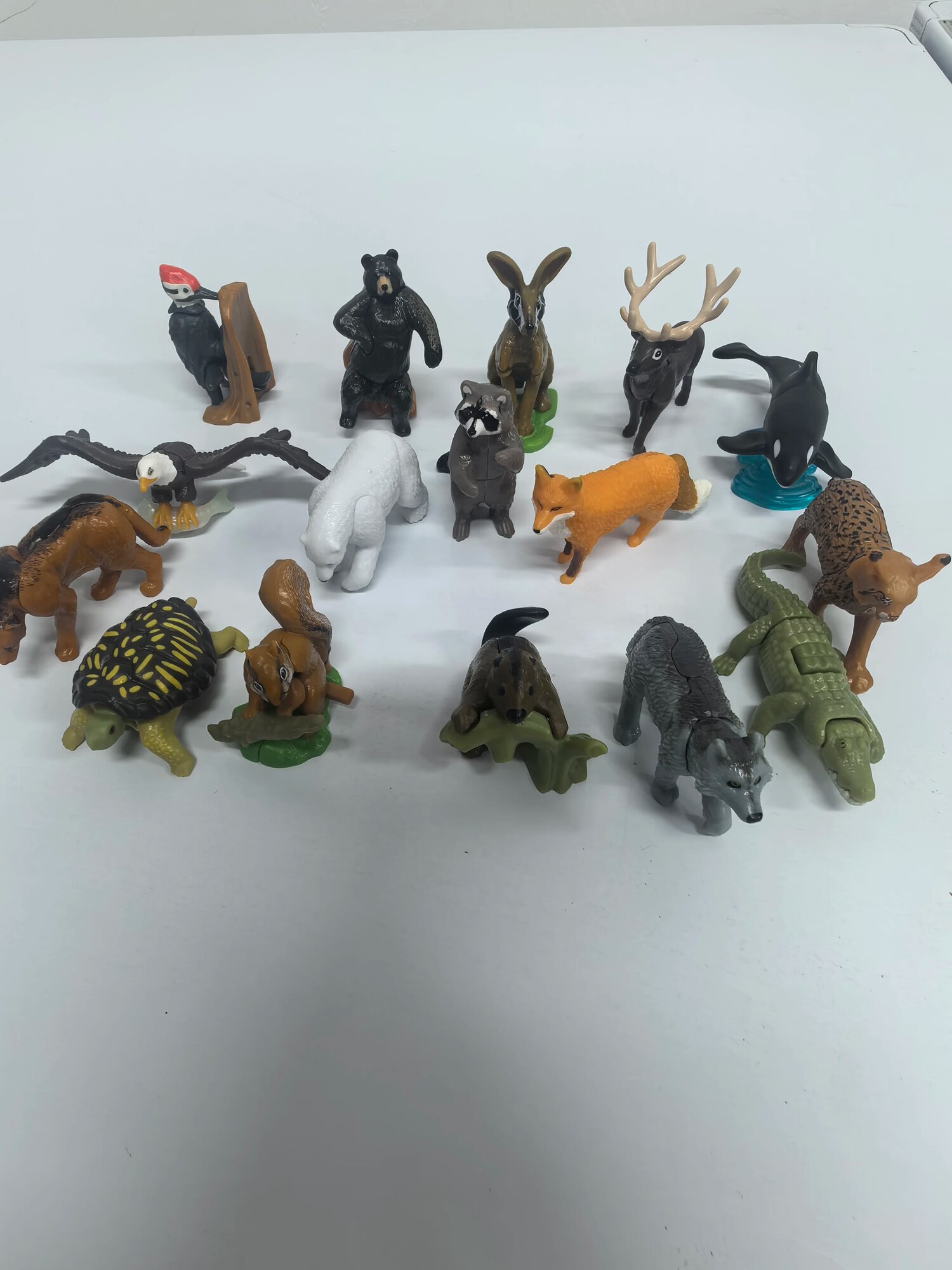 Kinder Schokolade Ei Tierklopfen Serie 1: 16 Sammlerfiguren ohne Anleitung