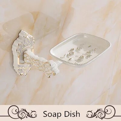 Комплект аксессуаров для ванной Tuqiu из алюминия soap dish