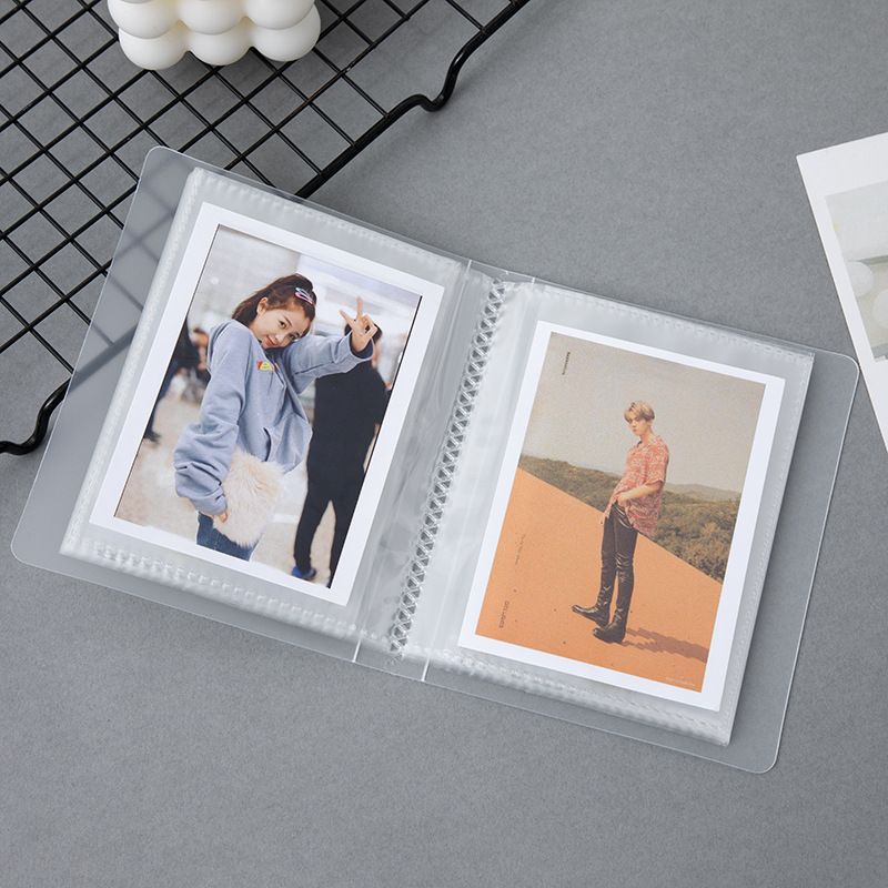 Альбом для фото Polaroid с вставками, 6 дюймов, 1 карман, 24 страницы, на 48 фото, для открыток и маленьких карточек,