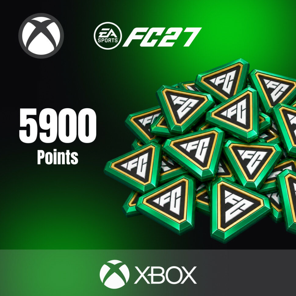 Пополнение EA SPORTS FC 27 POINTS 5900 Xbox One / Series S / Series X (FIFA 27), цифровой код / Gift card
