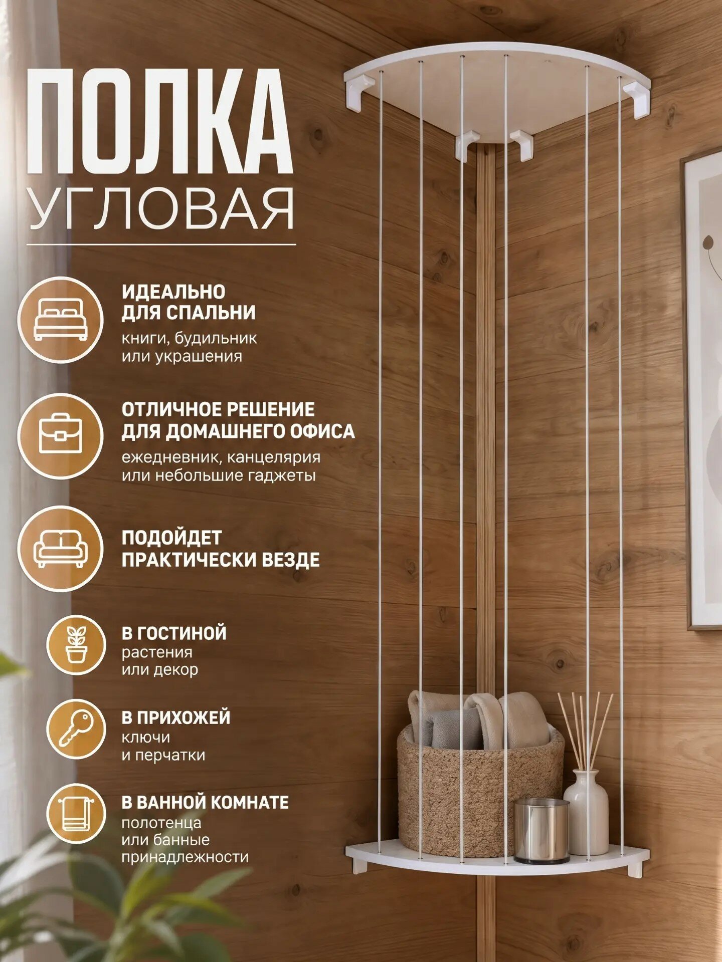 Угловая полка