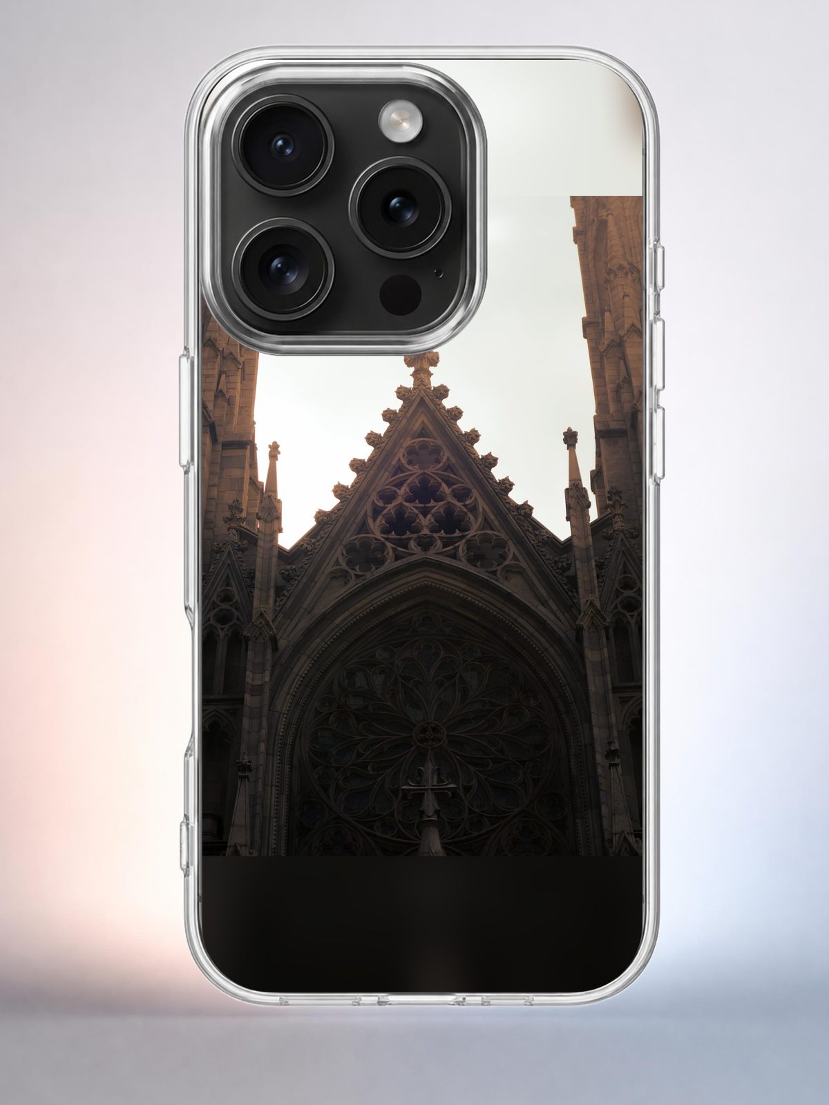 Чехол iPhone 15 Pro Готический собор Y2K Indie Sleaze