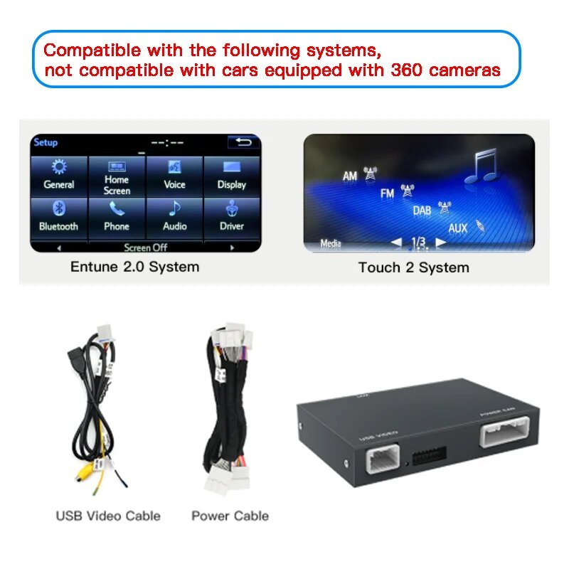 Беспроводной Модуль Carplay Android Auto Для TOYOTA CH-R, Corolla, Camry, Auris, Prius, RAV4, Avensis