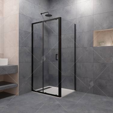 Душевой уголок RGW Felice 110x110, квадратная, прозрачное, черный, раздвижные