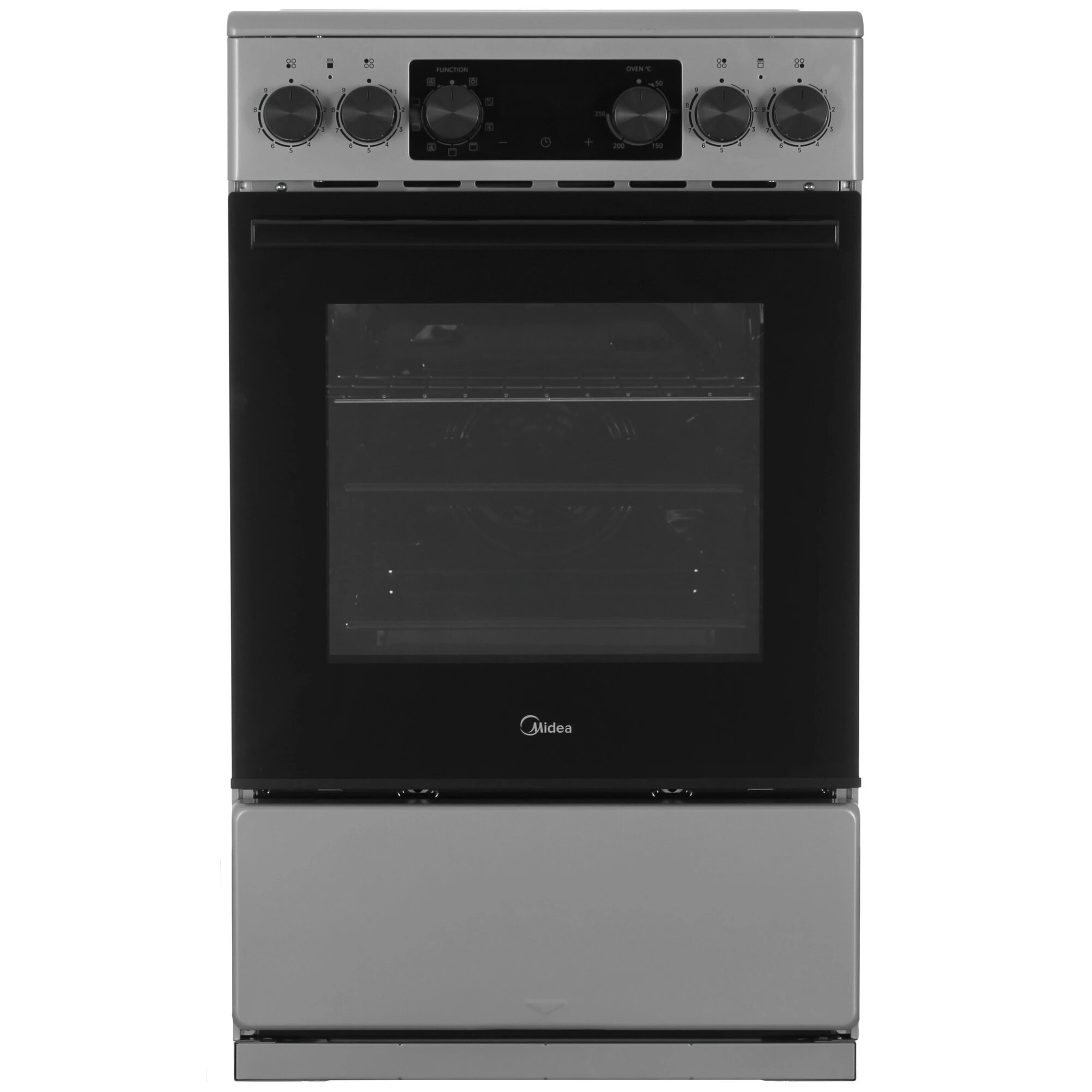 Midea MFO-D4E20T9E(SL), цвет серебристый, объем 59 л, эмаль легкой очистки, 9 уровней мощности