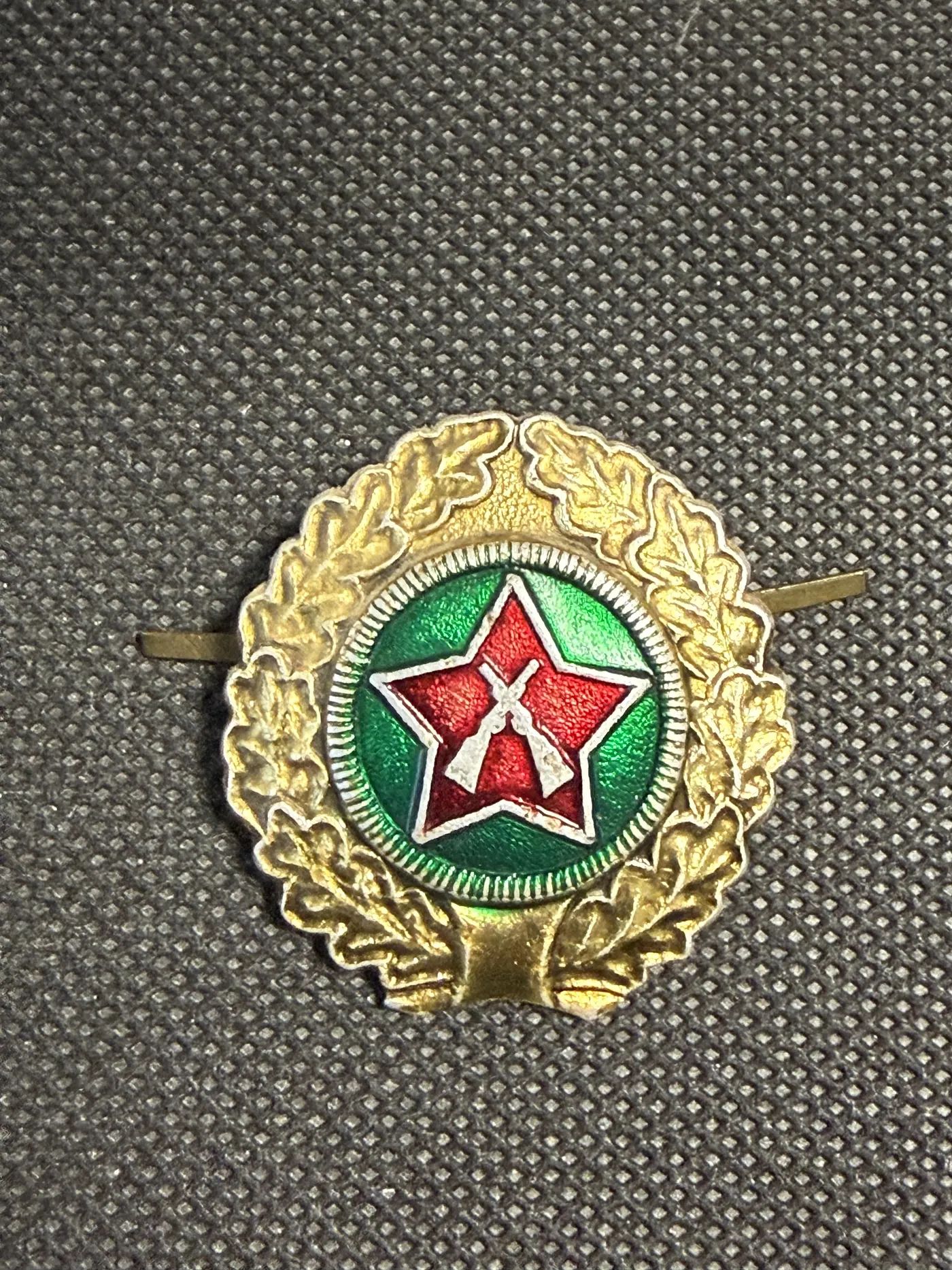 Значок СССР Пограничные войска венок и звезда