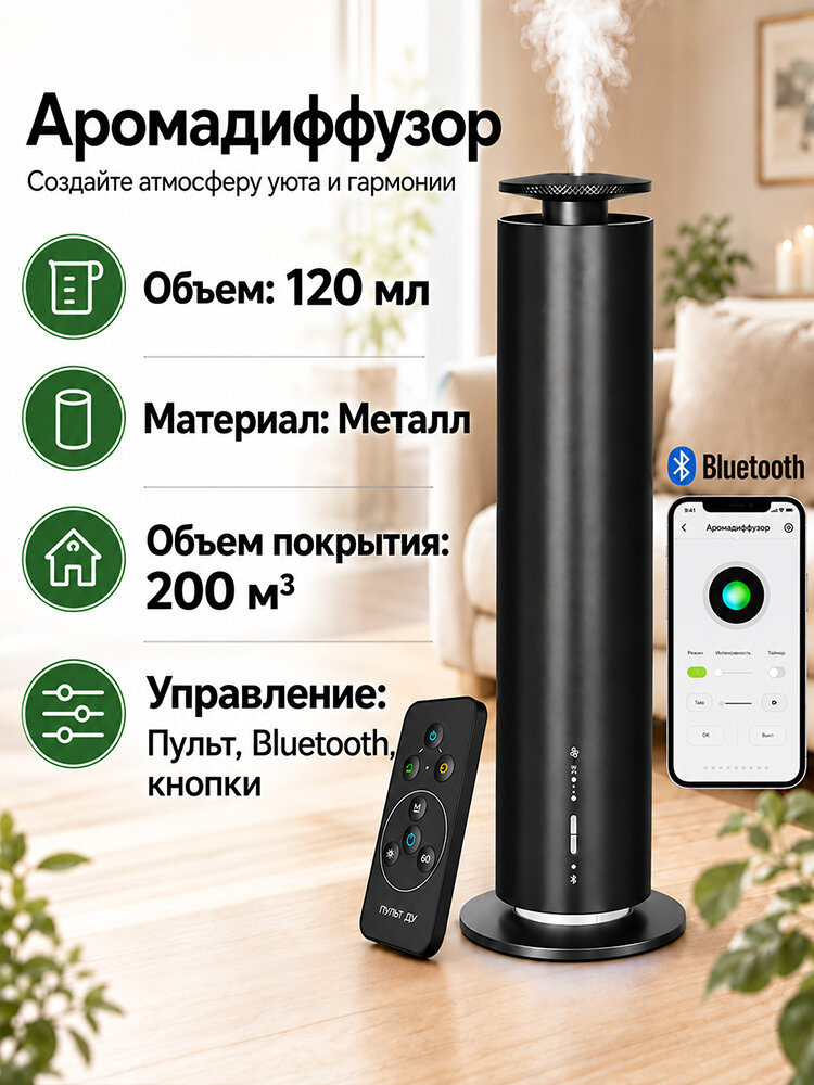 NAMSTE Диффузор эфирных масел NMT-112 Металлический материал, 120 мл