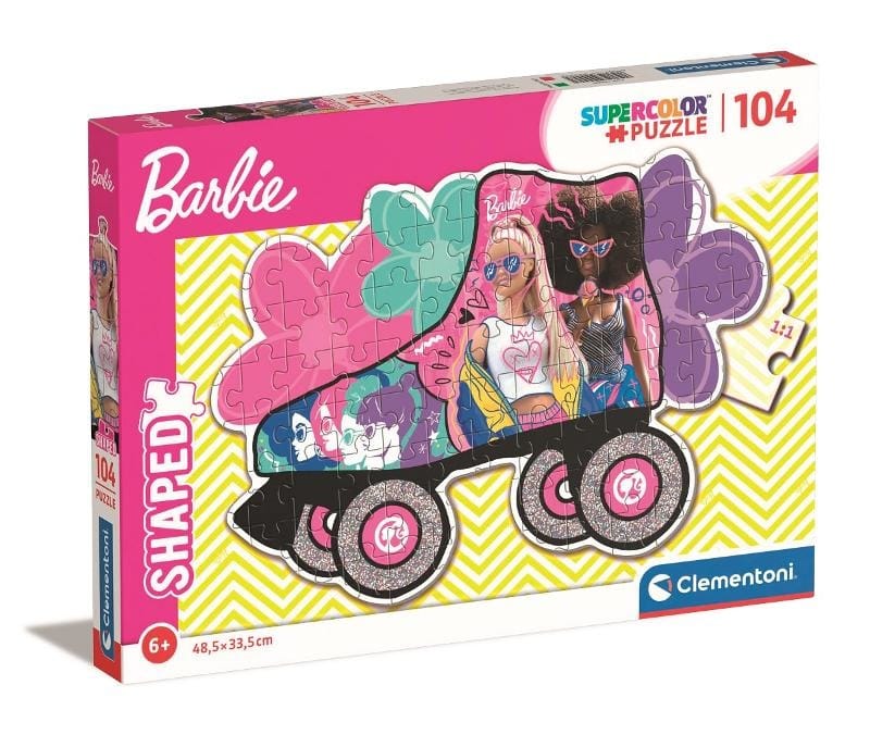 Пазл Clementoni Barbie Shaped, 104 элемента, 48.5 x 33.5 см