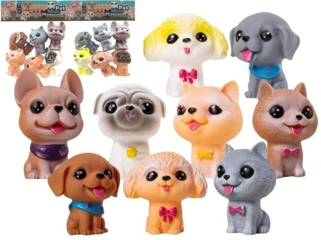 Набор фигурок Merkpol Pet Mini собачки и кошечки, 6 шт