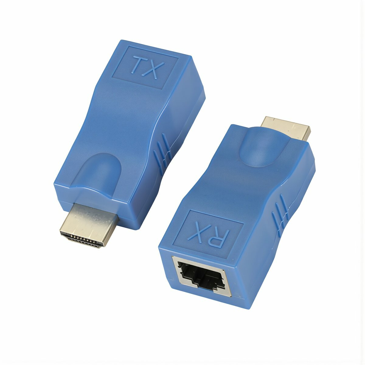 Компактный удлинитель HDMI через сетевой кабель на 60 метров для передачи видеосигнала между устройствами расположенными далеко друг от друга