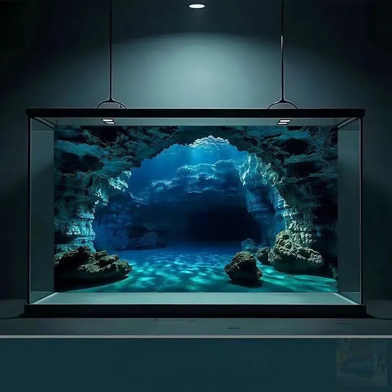 Фон для аквариума, Декорация для аквариума/террариума 75x40см